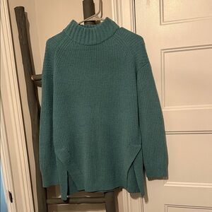 a new day Teal Cowl Neck Sweater